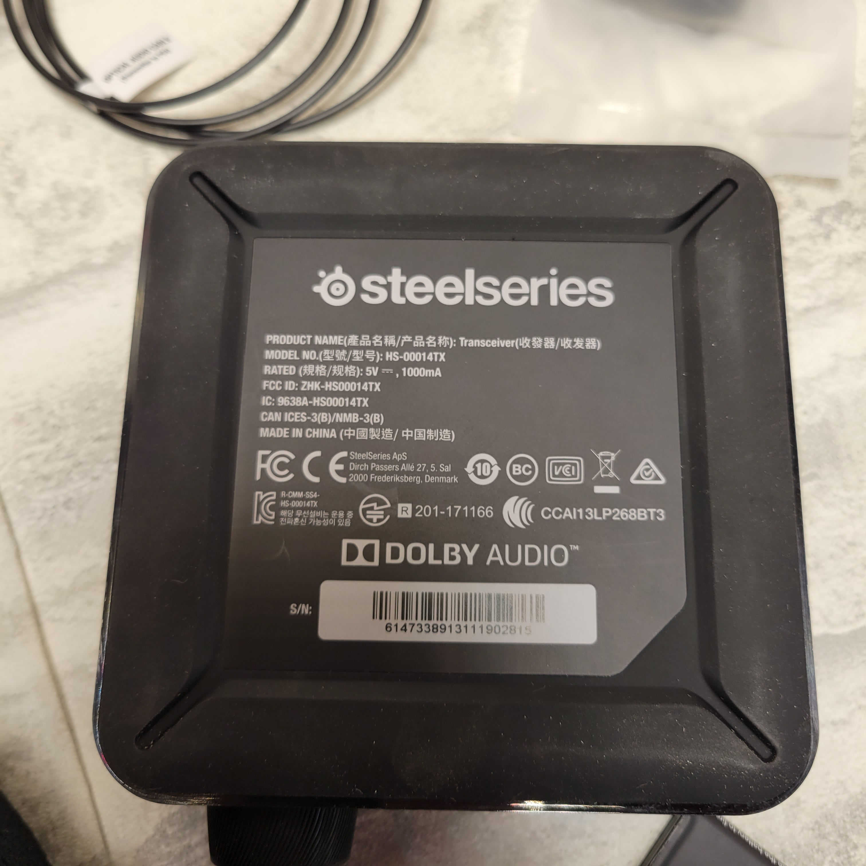 SteelSeries Arctis Pro Wireless Gaming Headset - Wireless + Bluetooth Black (7881457893614)